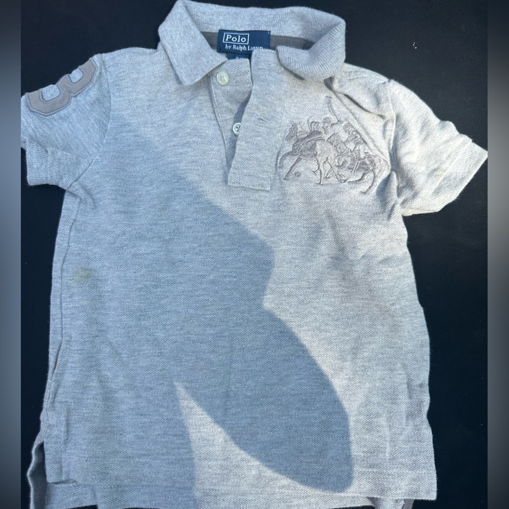 Polo by Ralph Lauren Light Gray Kids Polo Shirt